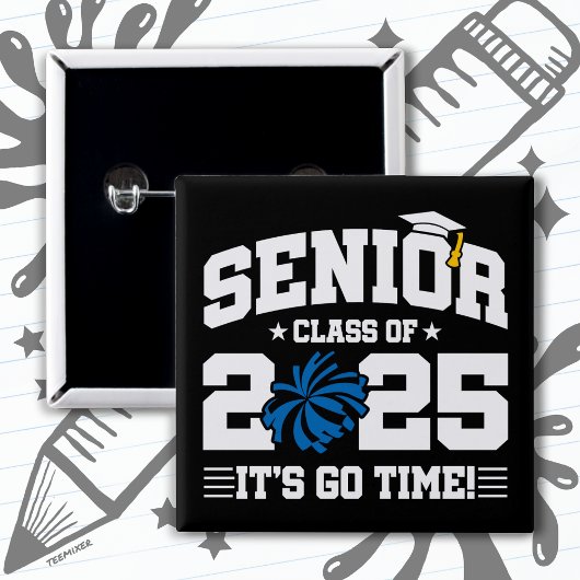 2025年度チアリーダー応援シニア卒業クラス 缶バッジ