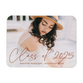 2025年度テラコッタスクリプト卒業クラス 現代的なデザイン マグネット (横)