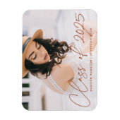 2025年度テラコッタスクリプト卒業クラス 現代的なデザイン マグネット (縦)