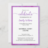 2025年度バイオレット卒業パーティー 招待状 (裏面)