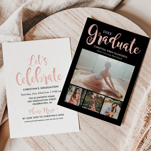 2025年度バラ金ゴールド台本フォトコラージュパーティー 招待状