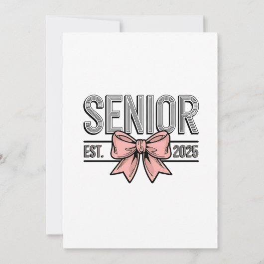 2025年度上旬 ボウ コケッティー 卒業式 招待状 (正面)