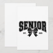 2025年度上級卒業生 ヴィンテージ 招待状 (正面/裏面)