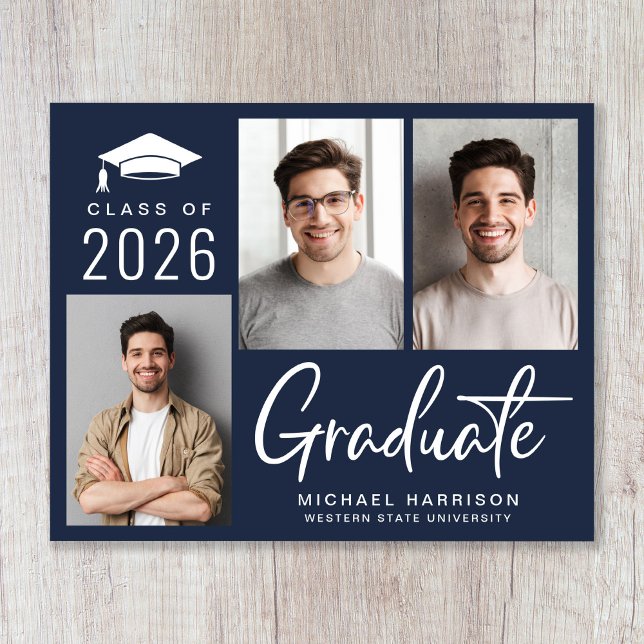 2025年度予算クラス写真卒業のお知らせ (Budget Blue Photo Graduation Announcement)