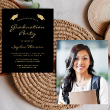 2025年度予算モダンブラック金ゴールド卒業パーティー