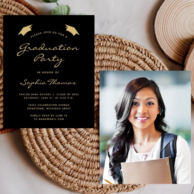 2025年度予算モダンブラック金ゴールド卒業パーティー (クリエイターアップロード済み)