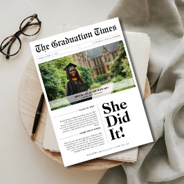 2025年度予算卒業クラス新聞写真 招待状