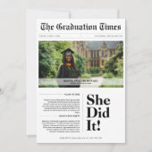 2025年度予算卒業クラス新聞写真 招待状 (正面)