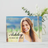 2025年度写真卒業パーティーのクラス 招待状 (スタンド正面)