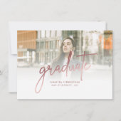 2025年度写真卒業発表 招待状 (正面)