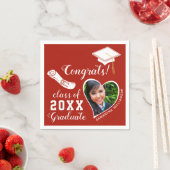 2025年度写真卒業赤と白会 スタンダードカクテルナプキン (インサイチュ)