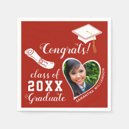2025年度写真卒業赤と白会 スタンダードカクテルナプキン