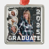 2025年度写真撮影ハート グランジ メタルオーナメント (正面)