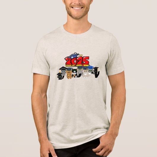 2025年度卒業キャットデザイン トライブレンドTシャツ (正面)