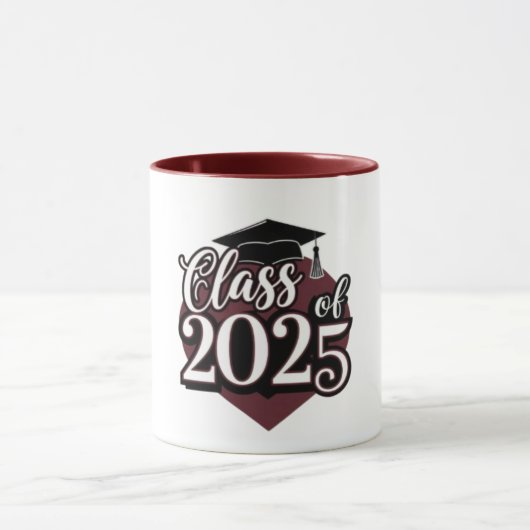 2025年度卒業キャップハートメンズ マグカップ (中央)