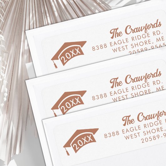 2025年度卒業キャップ差出人住所 ラベル