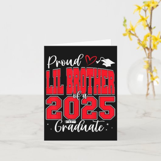 2025年度卒業クラスの自慢の弟 カード (黄色い花)