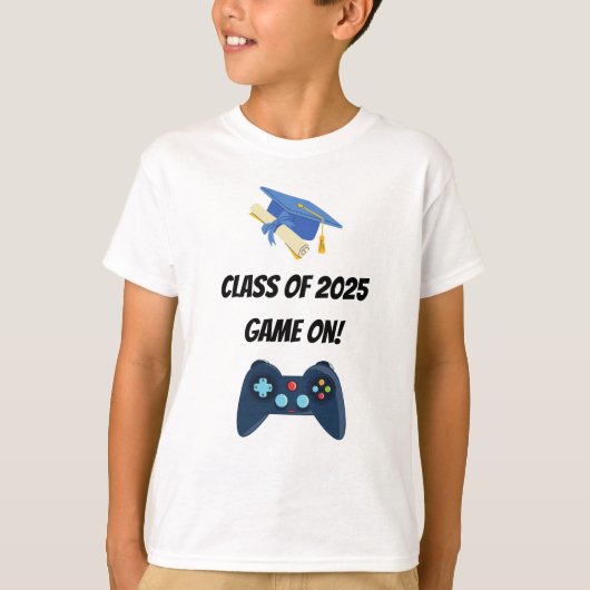 2025年度卒業クラス Game On | 学生Tシャツ Tシャツ (正面)