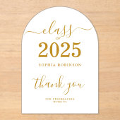 2025年度卒業サンキューカード アクリル招待状 (正面)