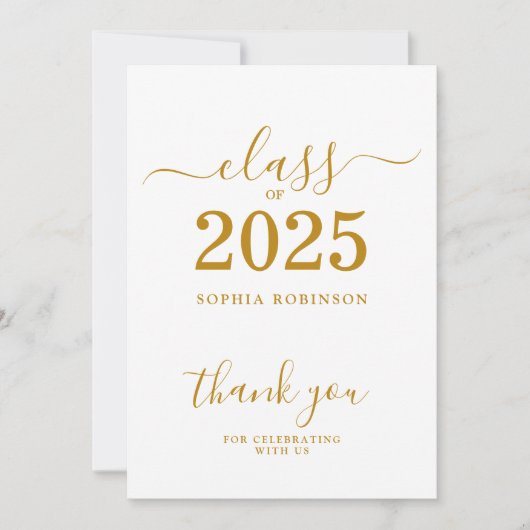 2025年度卒業サンキューカード サンキューカード (正面)