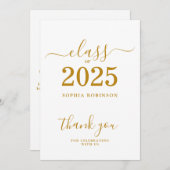 2025年度卒業サンキューカード サンキューカード (正面/裏面)