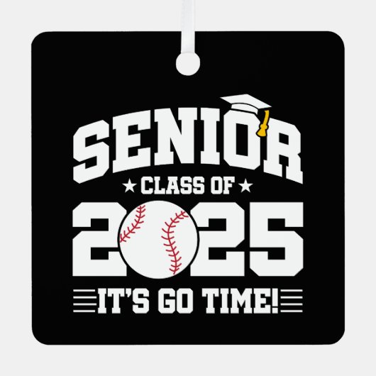 2025年度卒業シニアチーム2025年野球チームクラス メタルオーナメント (正面)