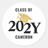 2025年度卒業パーソナライズされた期 ラウンドシール (正面)