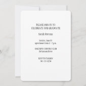 2025年度卒業パーソナライズされた期 招待状 (裏面)