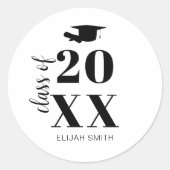 2025年度卒業パーティニューグレードシニアクラス ラウンドシール (正面)