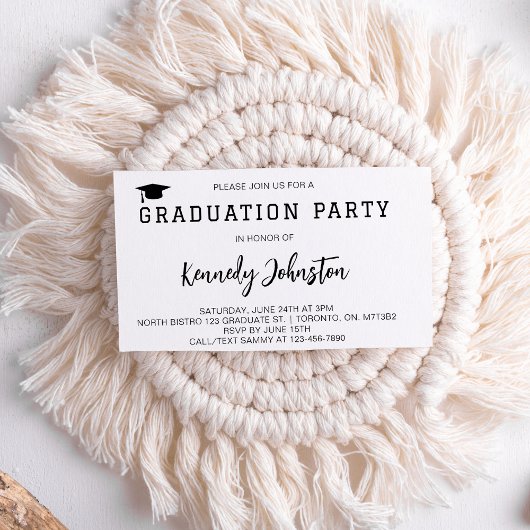 2025年度卒業パーティーのミニマル級 エンクロージャーカード