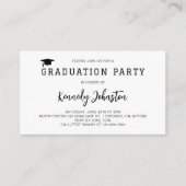 2025年度卒業パーティーのミニマル級 エンクロージャーカード (正面)
