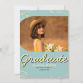 2025年度卒業パーティーシンプルトレンディー 招待状 (正面)