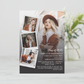 2025年度卒業写真コラージュスクリプト 卒業おめでとう 招待状 (スタンド正面)