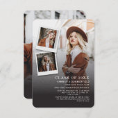 2025年度卒業写真コラージュパーティー 招待状 (正面/裏面)