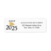 2025年度卒業差出人住所 ラベル (正面)