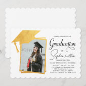 2025年度卒業式招待状 卒業のお知らせ 2025卒 招待状 (正面/裏面)