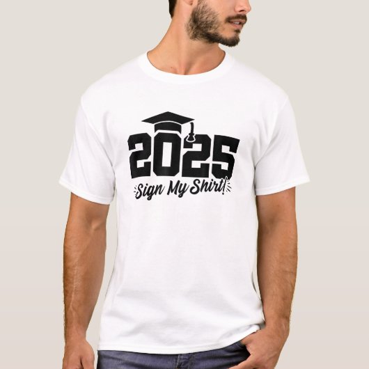 2025年度卒業式 クラスオブ2025 サイン Tシャツ (正面)