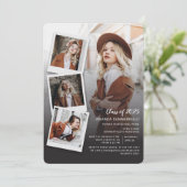 2025年度卒業式 フォトコラージュ 卒業パーティー 招待状 (スタンド正面)