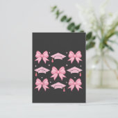 2025年度卒業式 ボウコケッタ ピンクパレット インビテーションポストカード (スタンド正面)