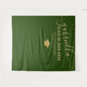 2025年度卒業式 緑の写真ブース 自撮り背景 タペストリー (正面(横))