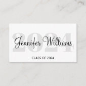 2025年度卒業式QRコードSNS名刺 エンクロージャーカード (正面)