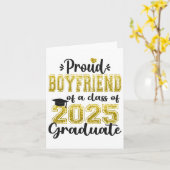 2025年度卒業生の超自慢の彼氏 卒業式 カード (黄色い花)