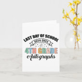 2025年度卒業生最終日卒業生4年生 カード (黄色い花)