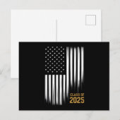 2025年度卒業生 アメリカ国旗 卒業式 ポストカード (正面/裏面)