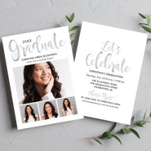 2025年度卒業生 シルバー スクリプト フォト コラージュ パーティー