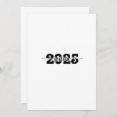 2025年度卒業生 2025年卒業生 学校 招待状 (正面/裏面)