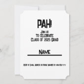 2025年度卒業生 - PAH! 招待状 (裏面)