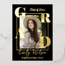 2025年度卒業発表のかわいい写真教室 箔招待状