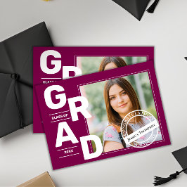 2025年度卒業発表の赤写真クラス 招待状