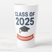 2025年度卒業祝いギフトのクラス カフェラテマグ (正面)